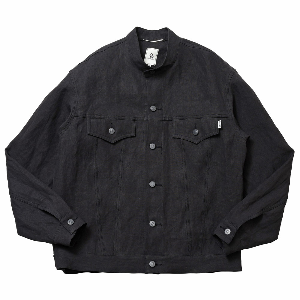 【SALE52%OFF】mando（マンド）和紙スタンドカラートラッカージャケット 23194-003 14031400037｜guji outlet