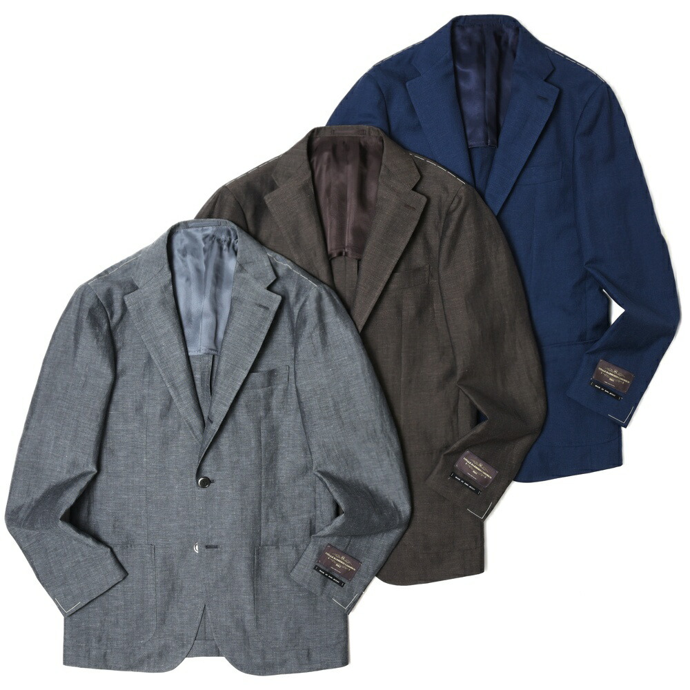 【SALE52%OFF】guji（グジ）ウールリネンソリッド3B上衣 (MADE BY RING JACKET / VITALE BARBERIS CANONICO布切れ当て嵌める)【春/夏】17031201028