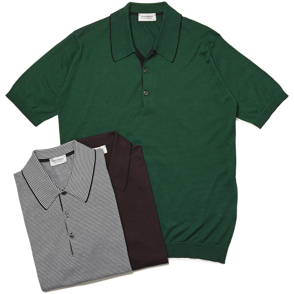 【40%OFF】JOHN SMEDLEY （ジョンスメドレー）KYSON シーアイランドコットン 30ゲージ 間借り人 編み物 スポーツシャツ EASY FIT