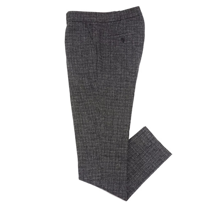 【40%OFF】COMMUNE DE PARIS(コミューンドゥパリ) ウールナイロンマイクロチェック1プリーツテーパードパンツ Pants GN9 13062001112