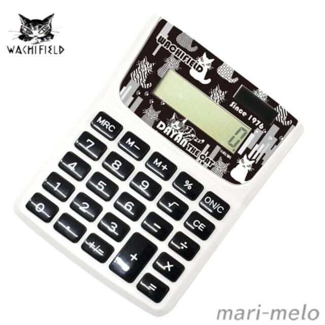 【 土日祝も発送！】ダヤン わちふぃーるど ダヤングッズ 電卓 P-CAT ねこ 猫のダヤン 猫柄 wachifield 公式 かわいい キャラクター プレゼント ギフト 父の日 ギフト ラッピング 25E画像