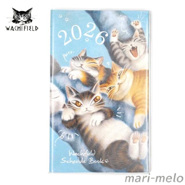 【 送料込み、単品発送】 ダヤン わちふぃーるど ダヤングッズ 手帳 WF スケジュール 2026 なまけもの 猫 ねこ ネコ 猫 ねこ ネコ グッズ 猫のダヤン dayan 公式 猫好き かわいい キャラクター 25I画像