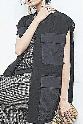 ☆春夏商品【MAAROOK/マルーク】【 MUUNAA/ムウナ】【113-5221016】シアータフタベスト(F) トップス/ベスト/シアー/レディース