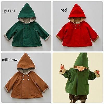 ◎秋冬 定番商品【eLfin Folk/エルフィンフォルク】 【elf-555F12】eLf Coat[ｺｰﾄ] トップス/アウター/コート/ベビー/キッズ