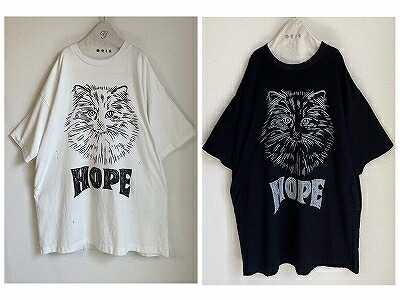 【大売り出し商いもの】★2025春夏【GRIS/グリ】【GR25SS-CU005】”HOPE CAT\" Super Big Tee[ﾎｰﾌﾟｷｬｯﾄｽｰﾊﾟｰﾋﾞｯｸﾞﾃｨｰ](120~160)トップス/プルオーバー/カットソー/半袖/キッズ/お坊っちゃん/レディース"