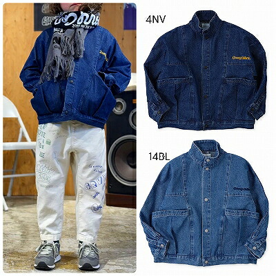 【割引き販売商いもの】【40％OFF】☆2025秋冬【GROOVY COLORS/グルーヴィーカラーズ】【42580201】８ｏｚジーンズ ＡＰＰＬＥ ＧＲＶＹ ＪＫアウター/上衣/長袖/ジーンズ/御坊っちゃん/レディース コート・ジャケット-キッズファッション