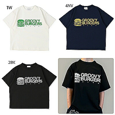 ☆2026春夏【GROOVY COLORS/グルーヴィーカラーズ】【42620414】ＰＴＴテンジク ＧＲＯＯＶＹ ＢＵＲＧＥＲＳ Ｓ/Ｓ ＴＥＥトップス/プルオーバー/カットソー/半袖/お坊っちゃん/レディース/メンズ