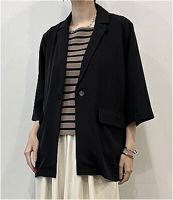 □春夏【siro de labonte/シロ デ ラボンテ】 【R613310】half sleeve jaket [ハーフスリーブ ジャケット](M) トップス/ジャケット/はおりもの/レディース