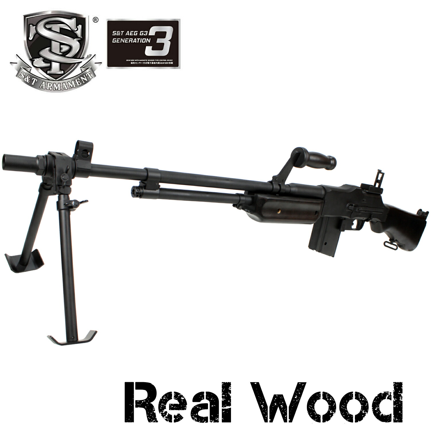 楽天市場】S&T ブローニング M1918A2(B.A.R.) G3 電動ガン リアル 