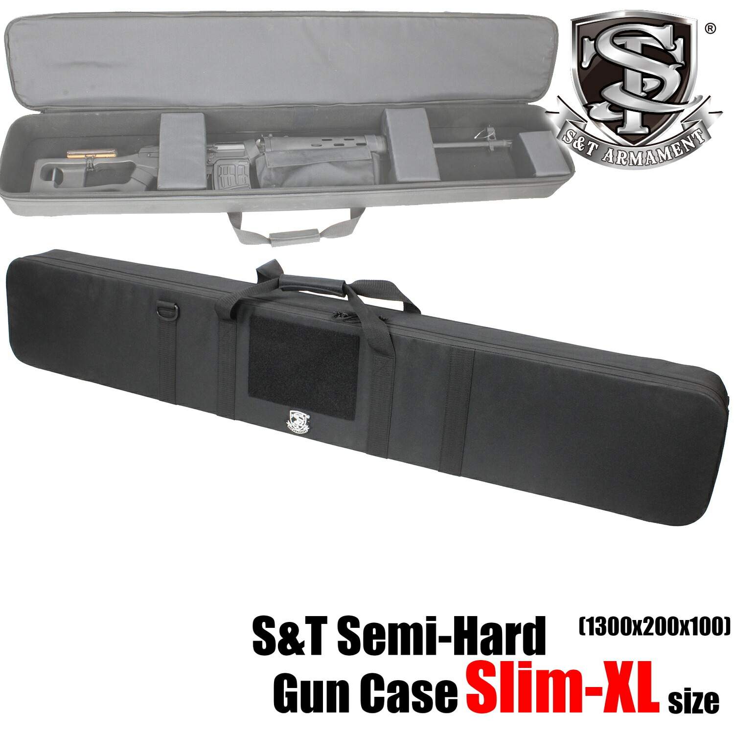 S＆T セミハードガンケース M （900mm x 300mm x 100mm） 楽天市場】S&T セミハードガンケース Mサイズ V2 BK(900x300x100