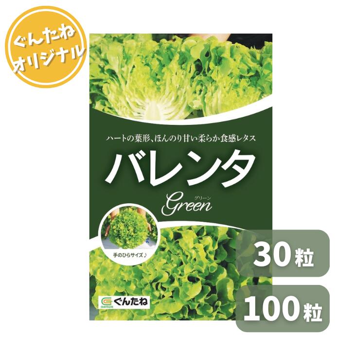 ぐんたね ジャムレタス バレンタグリーン コート種子 30粒 100粒 5000粒 レタス れたす 種子 種 たね タネ 野菜種 野菜 家庭菜園｜ぐんたね　店 19,842円