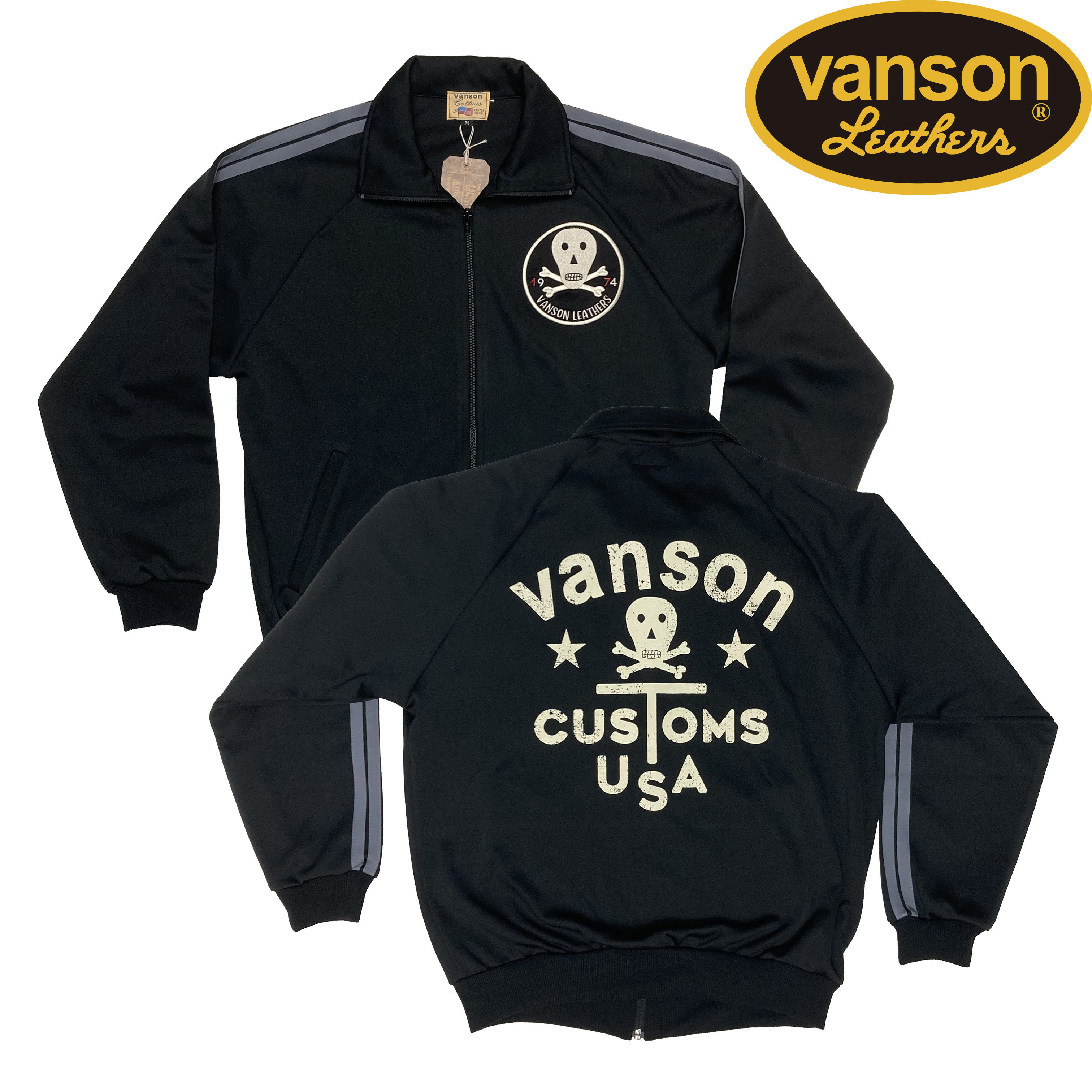 【 一枚でキマる VANSON の 貨物自動車上衣 / 2色取りひろげる 】 父の日 バンソン 上衣 自動二輪車 秋冬 服 バンソン VANSON 上衣 ライトアウター プルオーバー 上だけ ジャージジャケットメンズ トラックジャケットメンズ 貨物自動車上衣 アメカジ バイ鉄道車両 お召しもの
