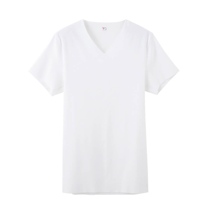 楽天市場 Yg Vネックtシャツ 切りっぱなし カットオフ Gunze グンゼ ｖ首 年間 Yv1515 メンズ 肌着 半袖 透けない 無地 シンプル M Ll 綿混 下着 インナー 男性用 You Tube ユーチューブ 人気 Gunze11 年間 衛生特集 グンゼオンラインショップ