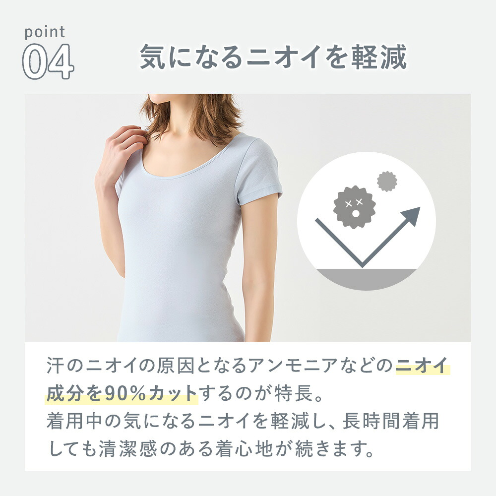 【タイムセール】グンゼ 直営店限定 綿100% コットン 8分袖 長袖 レディース インナー シャツ トップス 下着 肌着 婦人 消臭 乾燥機 低刺激 ムレにくい 日本製 年間 シンプル 無地 定番 ベーシック 人気 ザグンゼ CK2046N S M L LL