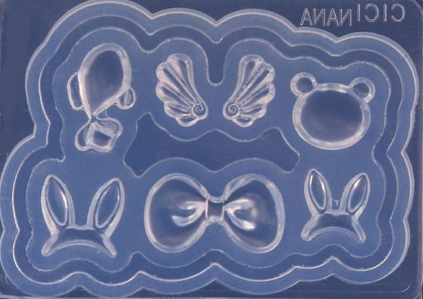 シリコンモールド シリコン アート ゆめかわ セルフネイル 立体 天使の羽 ウサギ ネイル クマ モールド 魚 リボンモールドセルフ 3dネイル ３d