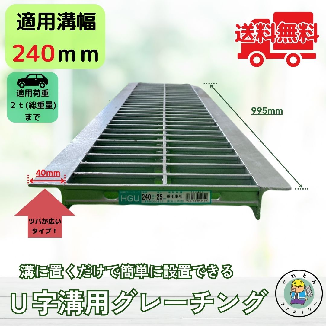 楽天市場】細目ノンスリップ型 U字溝用 グレーチング 溝蓋 みぞ