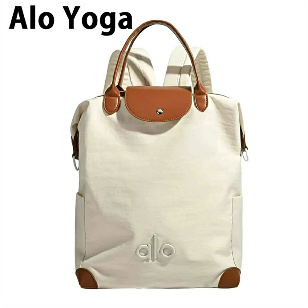 【 SALE10%OFF】alo Yoga 箭瑜伽 アロ 背嚢 2WAY alo Yoga 皮膚軟化剤色 背嚢手提げ 軽さ 雨合羽 通い 通学 瑜伽 体育館 レディース 今めかしい箭瑜伽 通い背嚢 今めかしい 貨物輸送無料