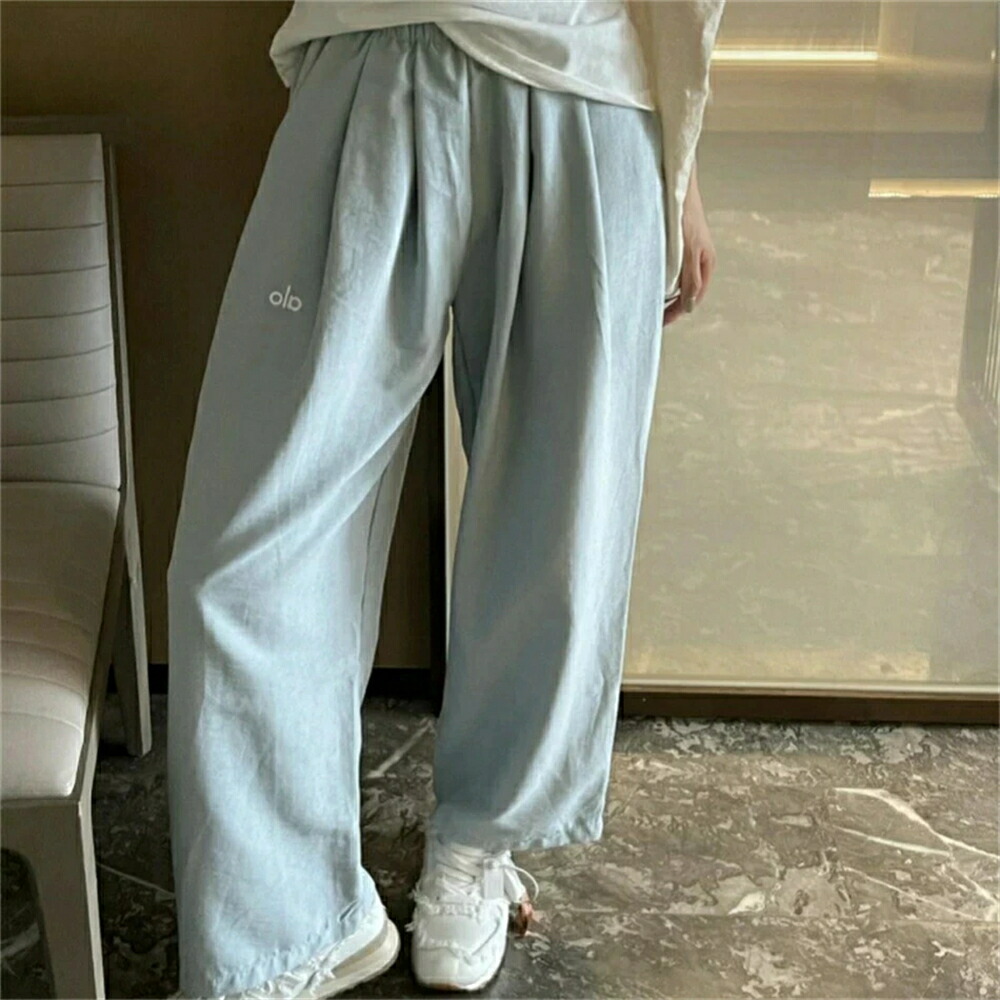 【 SALE10%OFF】★ ALO Yoga ★ 広広としたズボン下 レディース 夏 冷やりとした さらさら ボトムス レディース ズボン下 酉の方角天然ゴム 気持ち良い イージーパンツ 速乾 太腿 ゆったり 広広とした 馬鹿でかい大いさ ズボン下 ポケットリラックスパンツ 心地好い 体型取りまかなう 春 春夏
