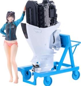 PLAMAX MF-97 minimum factory みのり with ホンダ船外機BF350 グランプリホワイト 組み立て式プラモデル