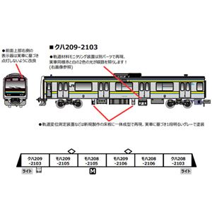 209系2100番代 幕張電車区C603編成 線路設備モニタリング装置付6両セット A7669 Nゲージ｜ポプカル 店
