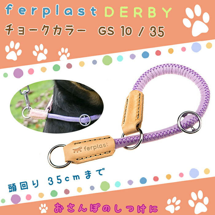 ファンタジーワールド ダービー チョークカラー CS10/35 パープル 75382503 (犬用しつけ用品)【ネコポス不可】 ファンタジーワールド ダービー チョークカラー CS10/35 パープル 75382503 (犬用しつけ用品)【ネコポス不可】