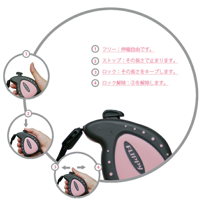 ファンタジーワールド フリッピーデラックス:ミニ 3m コード ブラック 75008017 (犬用リード)【ネコポス不可】 ファンタジーワールド フリッピーデラックス:ミニ 3m コード ブラック 75008017 (犬用リード)【ネコポス不可】