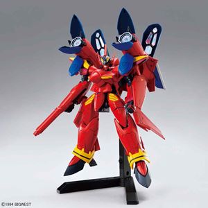 マクロス7 HG 1/100 VF-19改 ファイヤーバルキリー サウンドブースター装備 組み立て式プラモデル画像