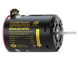 クラシックブラックスプリンターブラシレスモーター（17.5T） G0422 RCパーツ