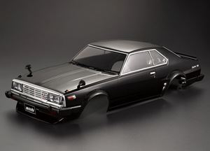 1/10 日産スカイライン1980 2000Turbo GT-ES ブラック 塗装済みボディ 48675 RCパーツ