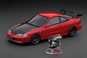 1/18 Honda INTEGRA (DC2) TYPE R Red With Engine IG3057 遣っ付ける品ミニカー
