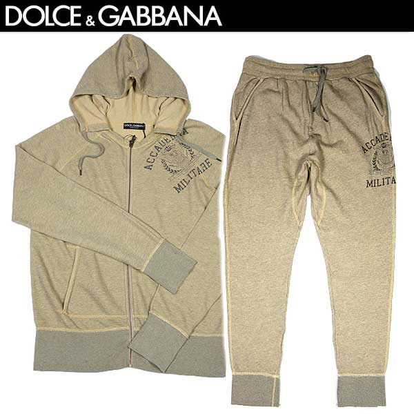 楽天市場 ドルチェ ガッバーナ Dolce Gabbana メンズ セットアップ パーカー スウェットパンツ ジップアップ 上下セット ベージュ G9r46g G3oqaj G7eo7 S90 12a R 送料無料 Smtb Tk ガッツ ブランドショップ