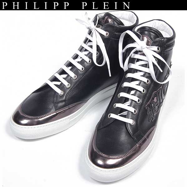 【楽天市場】フィリッププレイン PHILIPP PLEIN メンズ 靴 スニーカー ハイカット PHILIPP PLEINロゴワッペン付きハイ