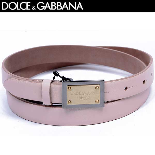 【楽天市場】ドルチェ＆ガッバーナ DOLCE&GABBANA レディース 小物 ベルト レザーベルト ドルガバロゴゴールドプレートバックル