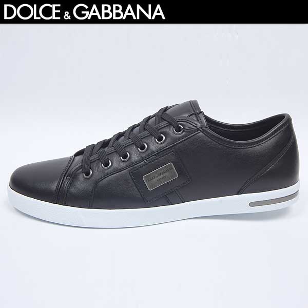 楽天市場 ドルチェ ガッバーナ Dolce Gabbana メンズ ロゴ メタルプレート レザー スニーカー 靴 ブラック Cs0900 A3444 Nero 13a R 送料無料 Smtb Tk ガッツ ブランドショップ