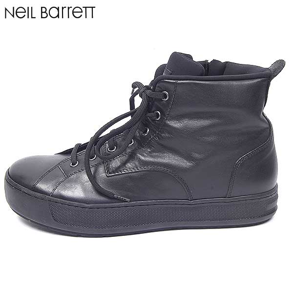ニールバレットレザーハイカットミリタリーブーツ41 PUMA neil barrett ニールバレット コラボ ブーツ 本革 レザー
