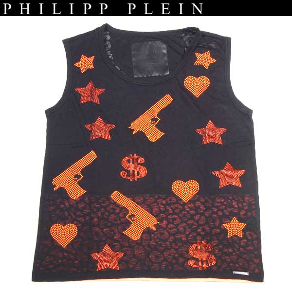 フィリッププレイン PHILIPP PLEIN タンクトップ スカルスタッズ Philipp Plein スカル タンクトップ | ブラック | FARFETCH JP