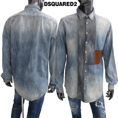 楽天市場】DSQUARED2 ディースクエアード デニムシャツ S71DM0622