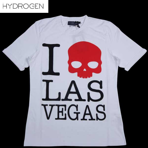 ハイドロゲン HYDROGEN メンズ トップス Tシャツ 半袖 ロゴ I LOVE LAロゴモチーフ・スカルプリント付Tシャツ ホワイト 140109 001 DB14S (R16800)