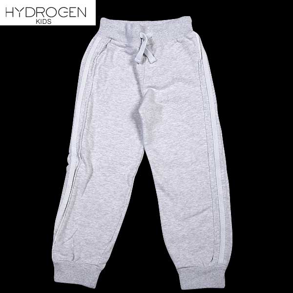 ハイドロゲン HYDROGEN キッズ 子供服 こども 子ども パンツ ボトムス スウェットパンツ リブパンツ サイドライン 刺繍スカル入りスウェットパンツ ライトグレー 156004 015 DB14A (R16420)【送料無料】【smtb-TK】