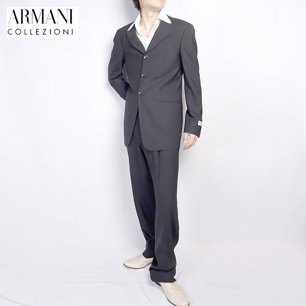 【楽天市場】アルマーニ コレッツォーニ ARMANI COLLEZIONI メンズ スーツ セットアップ ノッチドラペル3つボタンジャケット