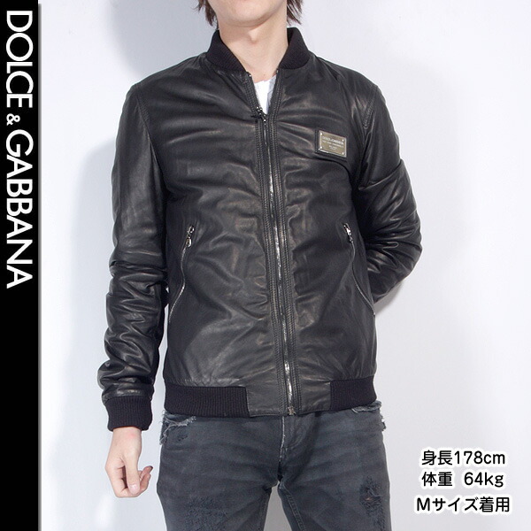 Dolce Gabbana Men Leatherette Jacket G9k50l Fulm2 N0000 Black R174800