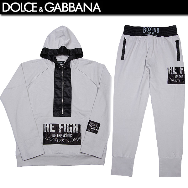 楽天市場 ドルチェ ガッバーナ Dolce Gabbana メンズ Boxing Icons ジム用スウェット セットアップ 上下組 G9n00g G7bb7 N8607 グレー R 送料無料 Smtb Tk ガッツ ブランドショップ