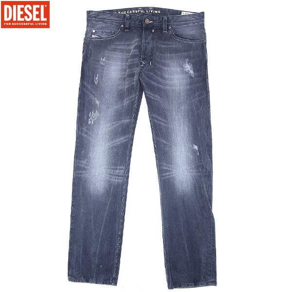 ディーゼル DIESEL メンズ パンツ ボトムス ロゴ SAFADO クラッシュ加工・レザーロゴパッチ付きデニムパンツ インディゴ 00C03G 0801X 01 12A (R43900)【送料無料】【smtb-TK】｜ガッツ ブランドショップ