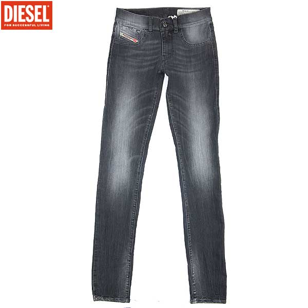 ディーゼル DIESEL レディース パンツ ボトムス デニム ロゴ ウォッシュド加工・ロゴパッチ付ウォッシュドブラックデニム 00CQLP 0660X 02 12A (R20500)【送料無料】【smtb-TK】｜ガッツ ブランドショップ