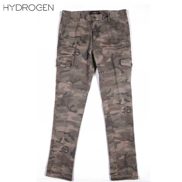 ハイドロゲン HYDROGEN メンズ パンツ ボトムス カーゴパンツ カモフラージュ柄コットンスリムカーゴパンツ カモフラージュ柄 迷彩柄 160522 397 (R46440) DB15S【送料無料】【smtb-TK】 30,186円