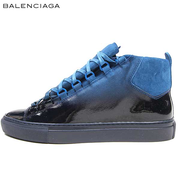 楽天市場 バレンシアガ Balenciaga メンズ 靴 スニーカー ハイカットスニーカー グラデーションcolorデザインハイカットスニーカー 青 黒 373399 Waj50 4364 15s R66100 送料無料 Smtb Tk ガッツ ブランドショップ