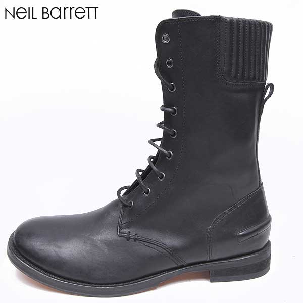 楽天市場 ニールバレット Neil Barrett メンズ 靴 ブーツ ソール部分neil Barrettロゴ入りレースアップブーツ ブラック Bsh157 9301 01 11a R 送料無料 Smtb Tk ガッツ ブランドショップ