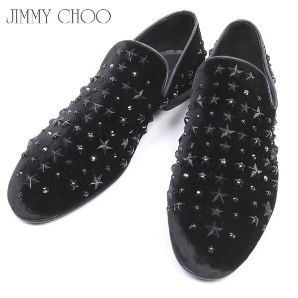 楽天市場 ジミーチュウ Jimmy Choo メンズ スタースタッズ スリッポン 靴 Sloane Velvet Bk 61s 送料無料 Smtb Tk ガッツ ブランドショップ