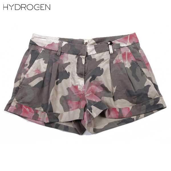 ハイドロゲン HYDROGEN レディース パンツ ボトムス ショートパンツ カモフラージュ柄ツーインプリーツショートパンツ ベージュ 181212 060 61S (R42120)【送料無料】【smtb-TK】 27,378円