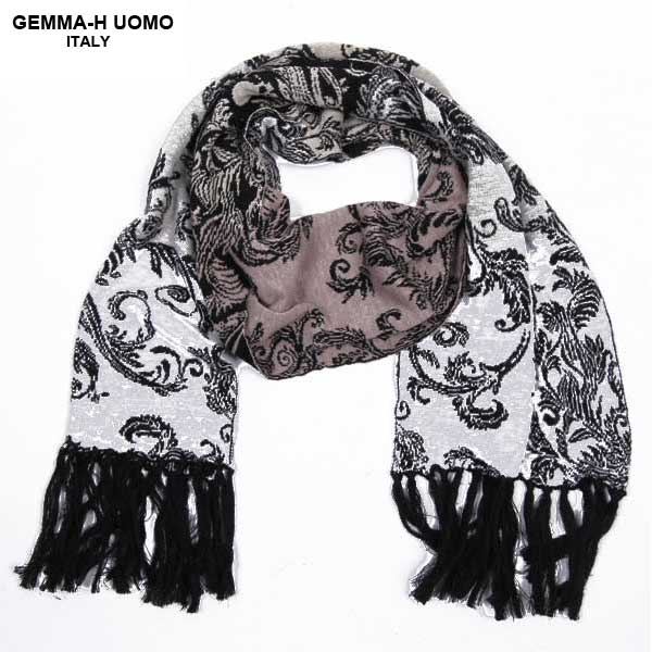ジャンマ アッカ ウォモ GEMMA-HUOMO ストール マフラー 麻 リネン 涼しい素材 夏も使える プレゼント プレゼント おすすめ 贈り物 ギフト 白 ベージュ UTPL JQ16 SCIA 2_WHITE 61S (R21800)【送料無料】【smtb-TK】